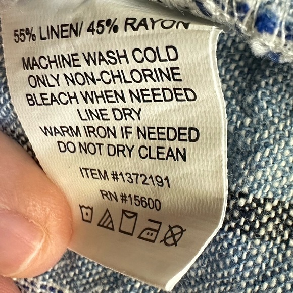 Briggs linen blend lightweight shorts pocket front tassel nautical blue - Picture 3 of 6